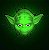 Luminária 3d Star Wars Máscara Yoda - Imagem 2