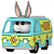 Funko Pop Warner Bros 100th 296 Mystery Machine Bugs Bunny - Imagem 3