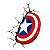 Luminária Escudo Do Capitão América 3d Light Fx Avengers - Imagem 1
