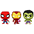Funko Pocket Páscoa Marvel Hulk, Spider-Man, Iron Man 3pack - Imagem 3