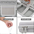 Case p/ Blaze Evercade EXP-R Retro Console Organizer - Cinza - Imagem 2