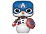 Funko Pop Marvel 532 Captain America Snowman Holiday - Imagem 2