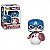 Funko Pop Marvel 532 Captain America Snowman Holiday - Imagem 1