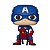 Funko Pop Marvel Spider-Man 693 Captain America Exclusive - Imagem 2