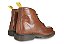 Bota Masculina Cano Médio Couro Liso Pinhão Barcelona Design | Thor Bull - Imagem 4