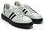 Tênis Sneakers Couro Branco/ Preto Estonado Barcelona Design | Luck Bull - Imagem 4