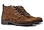 Bota Cano Curto Masculina Couro Camurça Marrom Estonado Barcelona Design | First Bull - Imagem 7