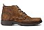 Bota Cano Curto Masculina Couro Camurça Marrom Estonado Barcelona Design | First Bull - Imagem 1