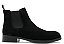 Bota Chelsea Masculina Couro Camurça Preto Barcelona Design - Imagem 1