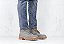 Bota Masculina Cano Alto Couro Cinza Barcelona Design | Desert Bull - Imagem 3