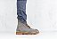 Bota Masculina Cano Alto Couro Cinza Barcelona Design | Desert Bull - Imagem 2