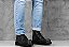Bota Cano Médio Couro Preto Barcelona Design | Iron Bull - Imagem 3