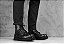 Bota Cano Médio Couro Preto Barcelona Design | Iron Bull - Imagem 9