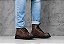 Bota Masculina Moc Toe Cano Médio Couro Castanho Barcelona Design | Taurus - Imagem 7