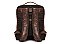 Mochila Em Couro Legitimo Marrom Castanho Estonado Barcelona Design - Imagem 4