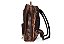 Mochila Em Couro Legitimo Marrom Castanho Estonado Barcelona Design - Imagem 3