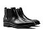 Bota Chelsea Cano Baixo Couro Preto Barcelona Design - Imagem 2