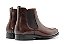 Bota Chelsea Cano Baixo Couro Whisky Barcelona Design - Imagem 4