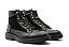Bota Cano Médio Couro Preto Barcelona Design | Lace To Toe - Imagem 3