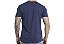 Camiseta Algodão Egípcio Azul Marinho Barcelona Design - Imagem 3