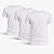 Kit 3 Camisetas De Algodão Egípcio Branco Barcelona Design - Imagem 1