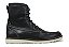 Bota Moc Toe Masculina Cano Alto Couro Preto Barcelona Design - Imagem 1