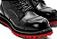 Bota Cano Médio Couro Preto Barcelona Design - Tam 33 ao 36| Iron Bull - Imagem 4