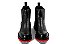 Bota Chelsea Couro Preto Solado Tratorado Vermelho - Tam 33 ao 36 Barcelona Design - Imagem 6
