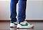 Tênis Casual Couro Branco e Verde Barcelona | Bravo - Imagem 2