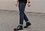 Bota Cano Médio Couro Natural Preto Barcelona Design | Valen Bull - Imagem 2