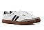 Tênis Casual Em Couro Branco/Preto Barcelona Design | Luck Bull - Imagem 5