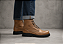 Bota Cano Médio Couro Conhaque Barcelona Design | Iron Bull - Imagem 2