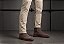 Bota Chelsea Masculina Zíper Lateral Couro Camurça Marrom Barcelona Design - Imagem 4