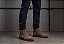 Bota Chelsea Masculina Zíper Lateral Couro Camurça Marrom Barcelona Design - Imagem 6