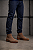 Bota Chelsea Masculina Zíper Lateral Couro Camurça Marrom Barcelona Design - Imagem 1