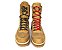 Bota Masculina Cano Alto Couro Camurça Caramelo Barcelona Design | Desert Bull - Imagem 3