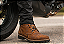 Bota Masculina Cano Alto Couro Camurça Marrom Estonado Barcelona Design | Bull Walk - Imagem 2