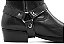 Bota Masculina Harness Couro Preto Barcelona Design - Imagem 10