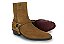 Bota Masculina Harness Couro Camurça Caramelo Barcelona Design - Imagem 6