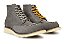 Bota Masculina Moc Toe Cano Médio Couro Nobuck Cinza Titânio Barcelona Design | American Bull - Imagem 3