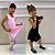 Collant Ballet/ Regata - Rosa / Preto - Imagem 3