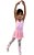 Collant Regata com saia embutida, Ballet - Rosa/Preto - Imagem 1