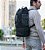 Mochila Cargo Redonda 28L de academia em Couro legítimo e Lona - Imagem 3