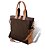 Bolsa Carteiro Rio em Couro e Lona para Notebook e Tablet - Imagem 2