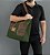 Bolsa Tote Masculina Day em Couro Legítimo e Lona Premium - Imagem 3
