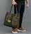Bolsa Tote Masculina Day em Couro Legítimo e Lona Premium - Imagem 4