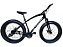 FAT BIKE ARO 26 VIZU X-TREME PRETA CINZA CÂMBIO SHIMANO 21 MARCHAS SUSPENSÃO INVERTIDA - Imagem 1