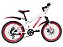 BICICLETA INFANTIL ARO 20 VIZU MOVE VERMELHA FREIO A DISCO E SUSPENSÃO DIANTEIRA 6V SHIMANO - Imagem 1