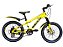 BICICLETA INFANTIL ARO 20 VIZU MOVE AMARELA FREIO A DISCO E SUSPENSÃO DIANTEIRA SHIMANO 6v - Imagem 1