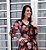 Vestido Plissado Midi Tule Floral - Imagem 3